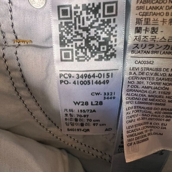 Levis Jeans Womens Size 28 Wedgie Straight Medium Wash Button Fly Stretch - Picture 14 of 16